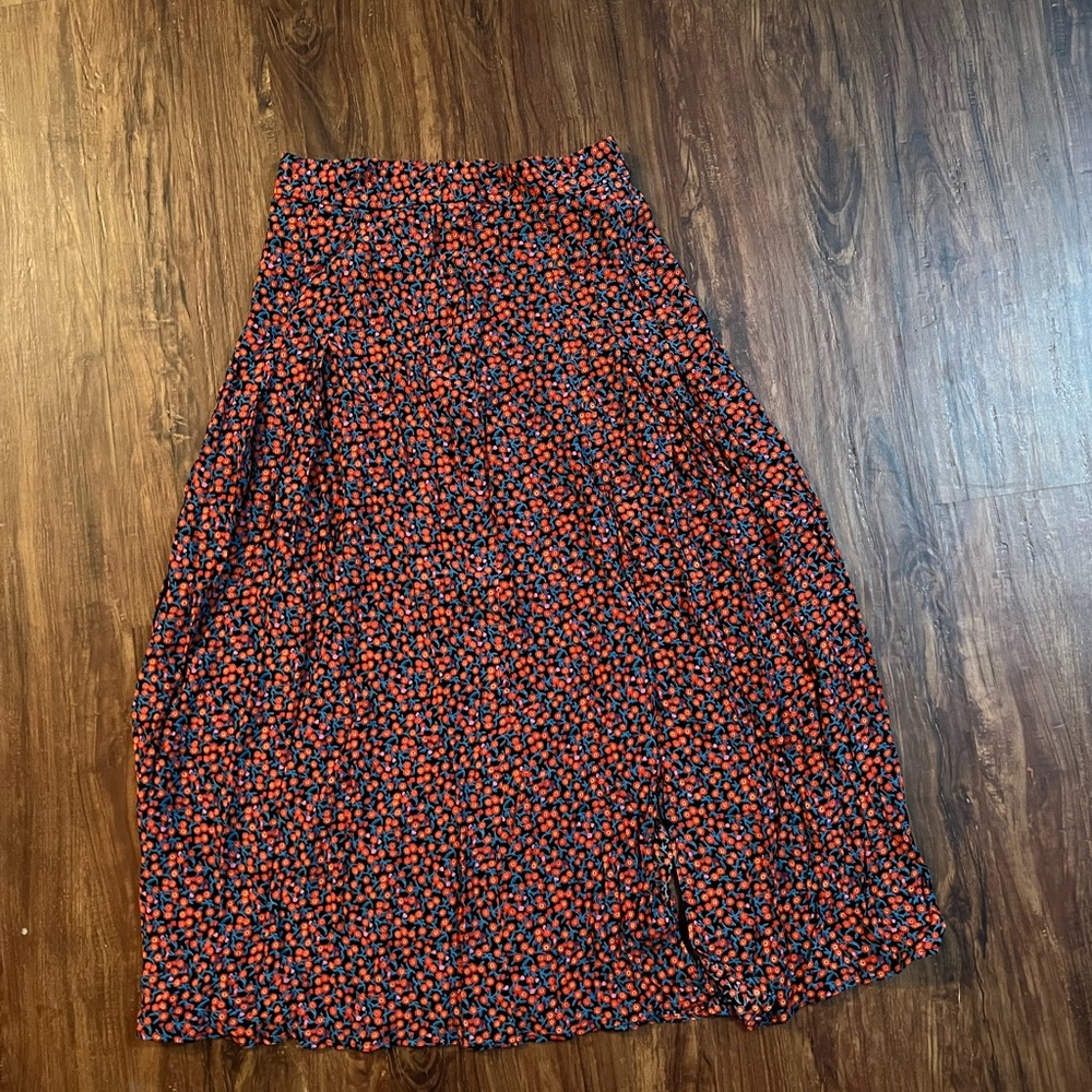 Zara Double Split Maxi Skirt Size S